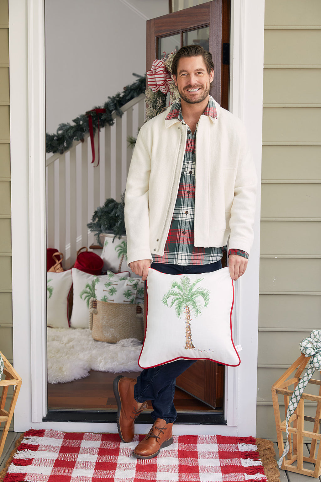 Holiday Palmetto Pillow