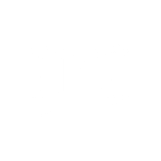 A light gray stylized pc logo in gothic font appears centered on a pale gray background.