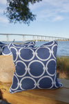 Dockside Rope Rounds Outdoor Pillow