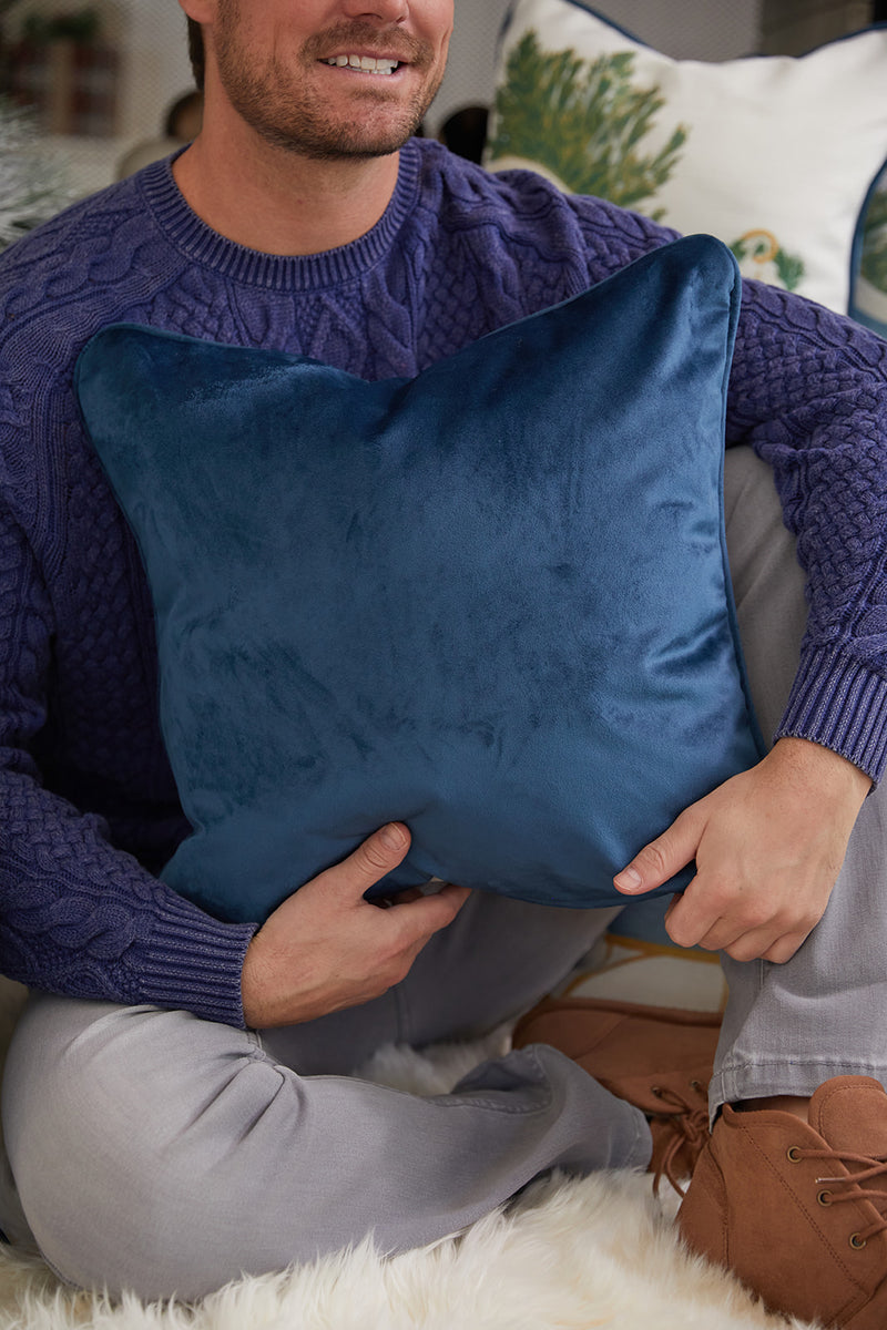 Blue sales holiday pillows