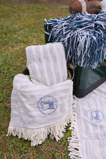 SDS Embroidered Picnic Blanket with Tassels