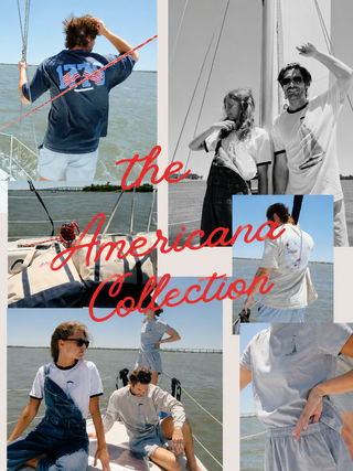 Americana Collection merch on display.