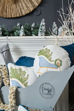 Sleigh Round Pillow