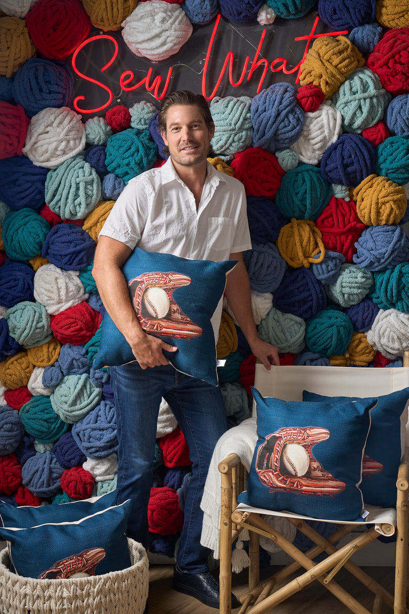 *SEW NEW* Americana Baseball Glove Pillow