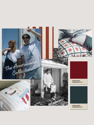 Americana Collection merch on display.