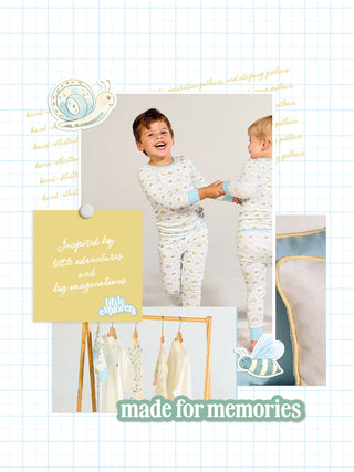 Made for Memories: Inspired by little adventures and big imaginations, Little Explorers

Young boys playing in new Sewing Down South pajamas, matching pillows on display.