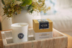 Southern & Cozy Bundle:  Navy Coral Blanket + Spring Bouquet Candle