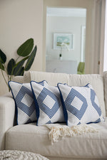 Modern Collection: Mod Geo Diamond Lumbar in Navy Pillow