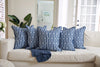 Modern Collection: Mod Large Crossing Tiles in Navy Pillow