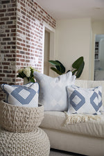 Modern Collection: Mod Geo Diamond Lumbar in Navy Pillow