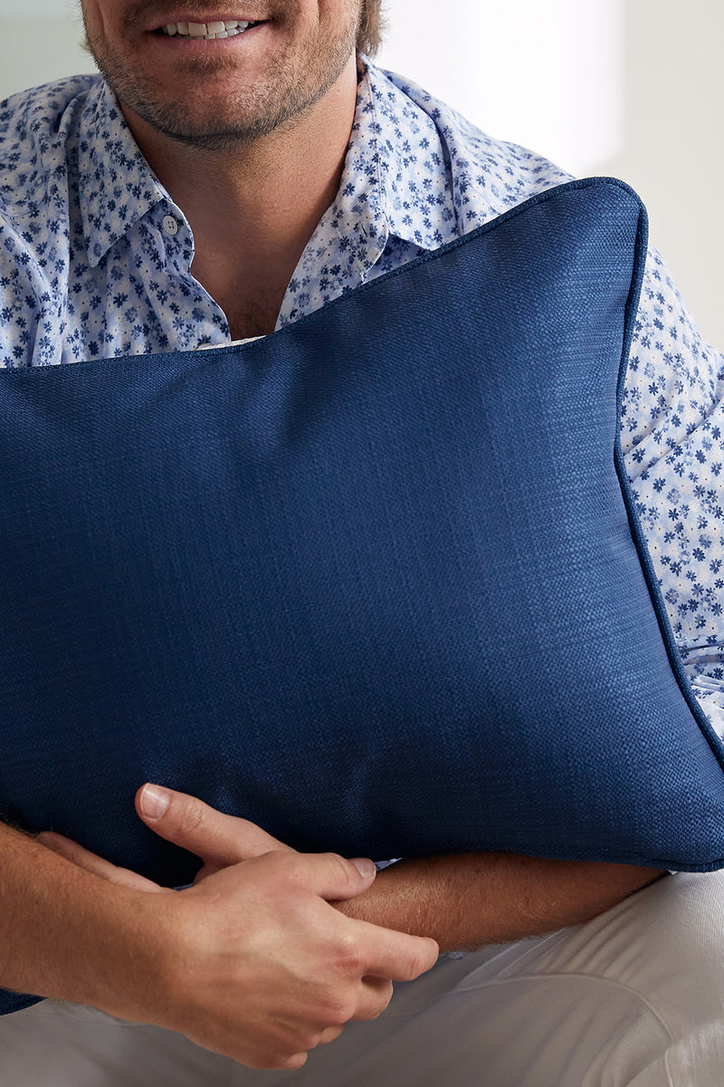 Modern Collection: Mod Geo Diamond Lumbar in Navy Pillow