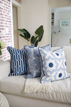 Modern Collection: Mod Large Crossing Tiles in Navy Pillow