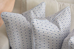 Modern Collection: Mod Mini Crossing Tiles in Blue Pillow
