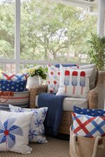 Americana Pinwheels Pillow