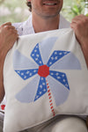 Americana Pinwheels Pillow