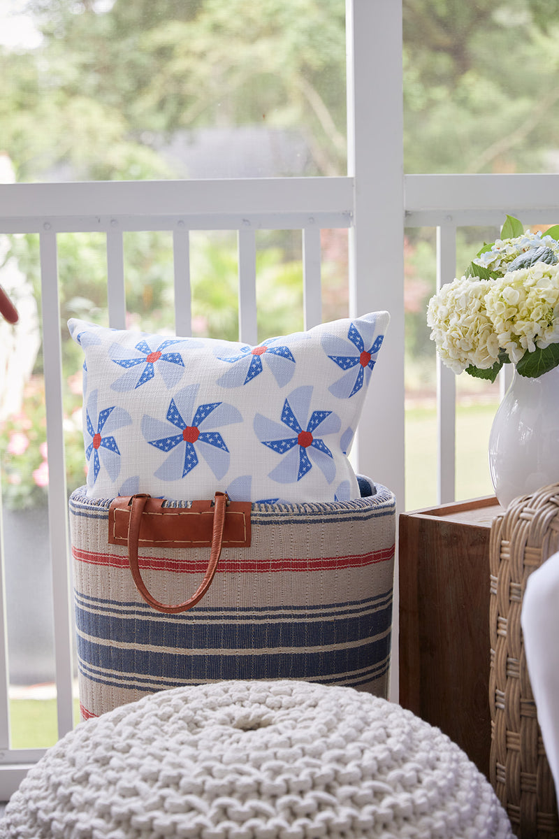 Americana Pinwheels Pillow