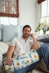 Bee & Florals Collection: Blossoming Peonies Pre-filled Bolster
