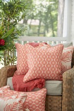 Pink Geometric Pillow