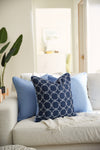 Navy Rope Rounds Pillow