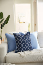 Navy Rope Rounds Pillow