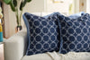 Navy Rope Rounds Pillow