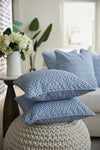 Bel Air Blue Chevron Ropes Pillow