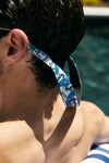 Crab Craze, Shades of Blue Sunglass Strap