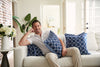 Navy Rope Rounds Pillow