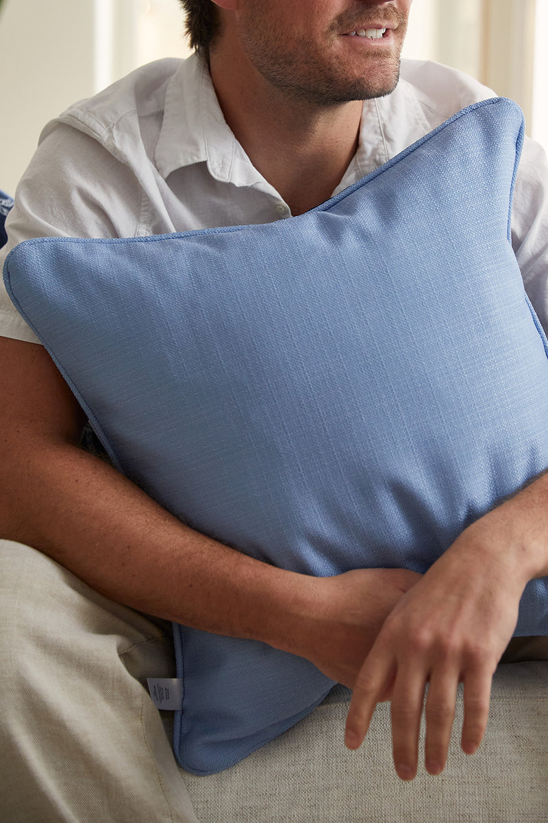 Navy Rope Rounds Pillow