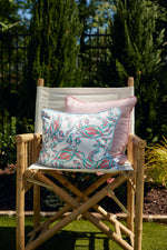 Coral Crab Craze Lumbar Outdoor Pillow