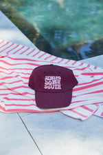Embroidered SDS Bubble Hat, Maroon