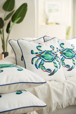 The King Crab Pillow with Navy