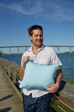 Dockside Knots Lumbar Outdoor Pillow