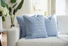 Bel Air Blue Chevron Ropes Pillow