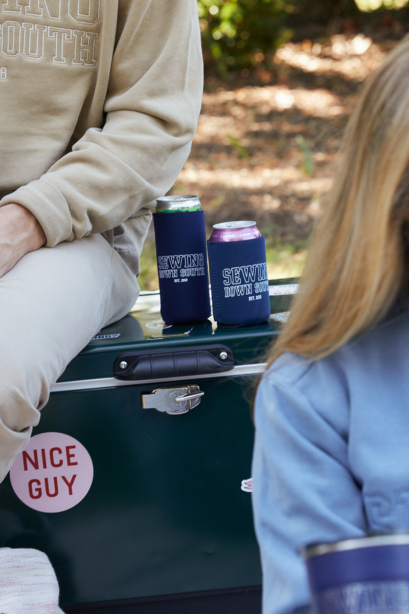 SDS Navy Collegiate Koozie, 4 Pack (Standard or Skinny)