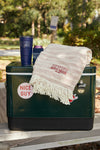 SDS Collegiate Embroidered Picnic Blanket with Tassels