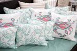 Pastel Crab Craze Outdoor Pillow