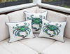 Outdoor King Crab Pillow with Navy