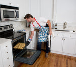 Crab Craze Apron + Oven Mitt Bundle