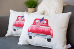 Americana Vintage Truck Lumbar Pillow