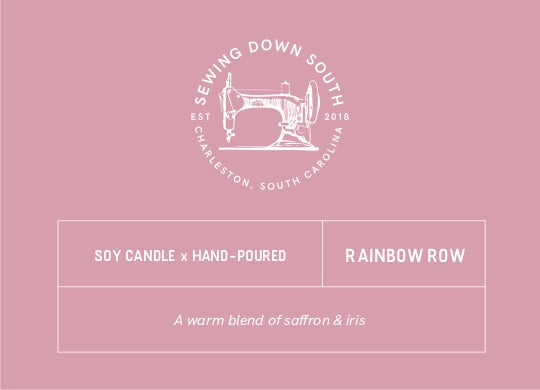SDS Candle: Rainbow Row (NEW WAX COLOR)