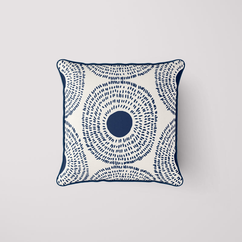 Modern Collection: Navy Medallion Pillow