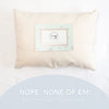 Toddler Sleeping Bundle: Organic Pillow + Blue Rainbows Case