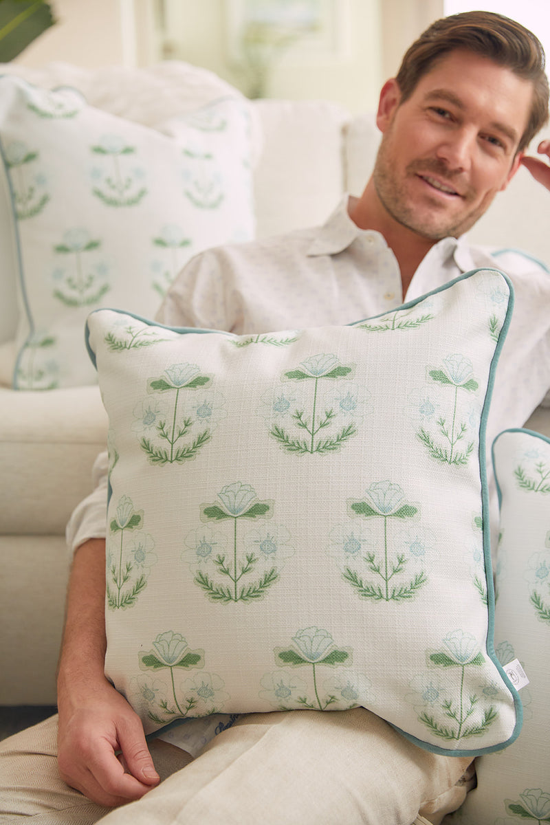 Blue green decorative pillows 2025