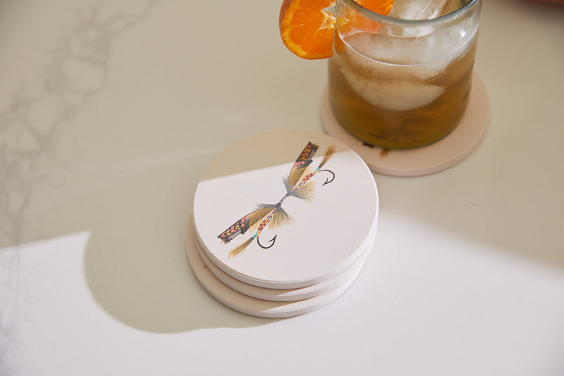 Fly Fish Coaster Set