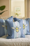 Bee & Florals Collection: Bee Stripe Pillow