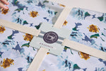 Bee & Florals Collection: Reversible Blossoming Peonies Placemat, Set of 4