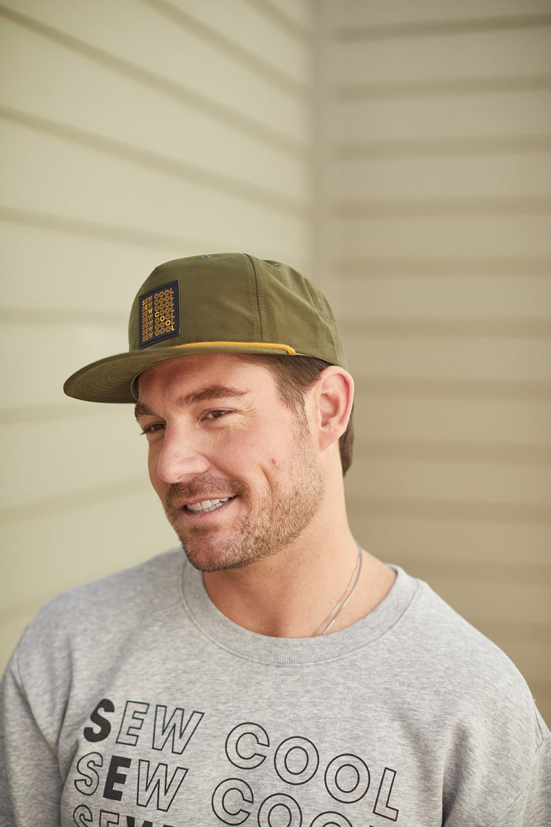 Sew Cool Olive Rope Cap