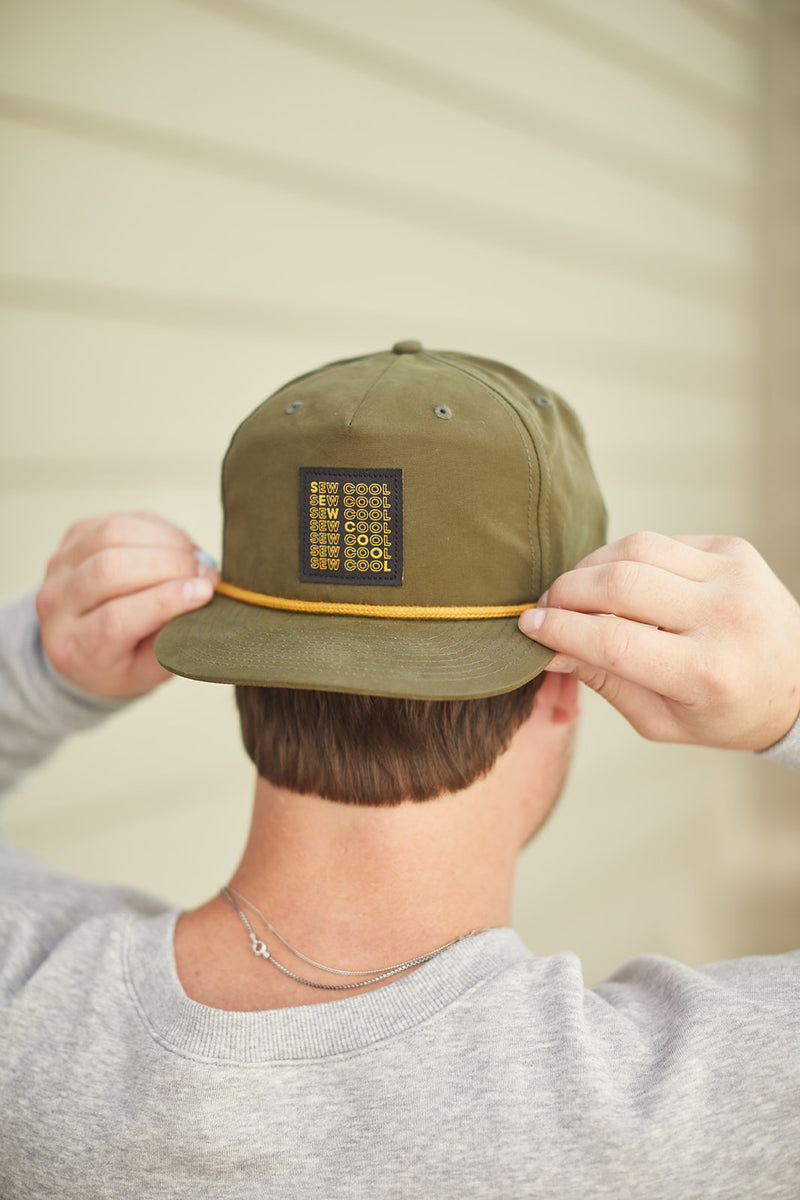 Sew Cool Olive Rope Cap
