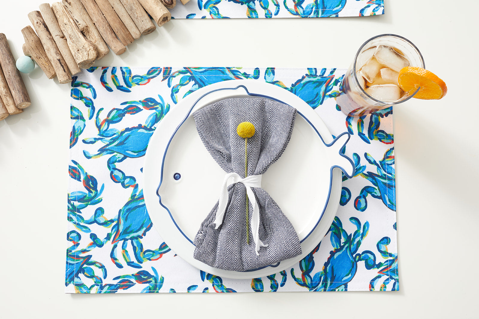 Reversible Crab Craze Placemat, Set of 4 – Sewing Down South